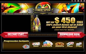 Free Spin Casino- $450 Free