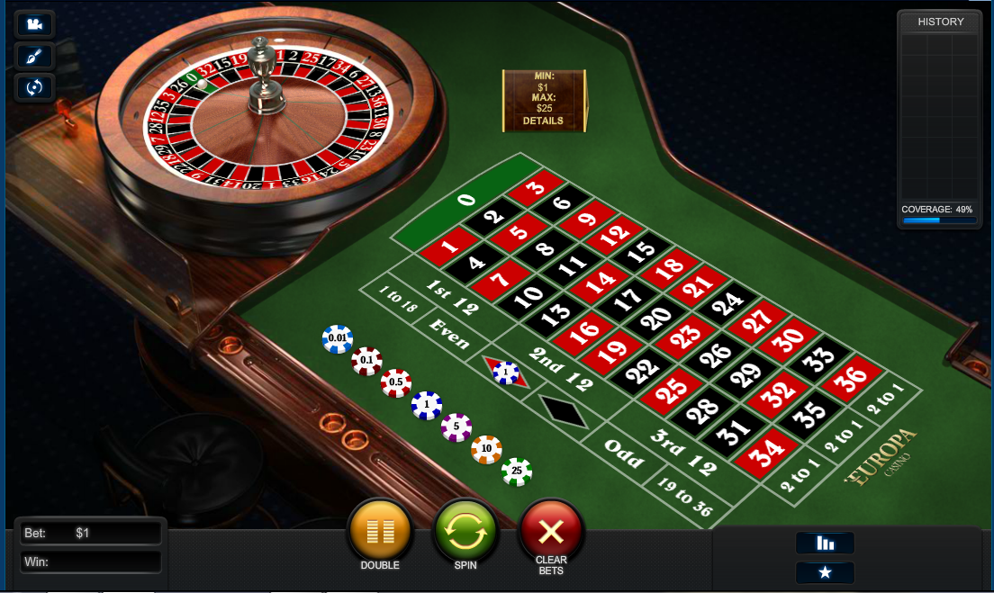 Europa Casino Screenshot 7