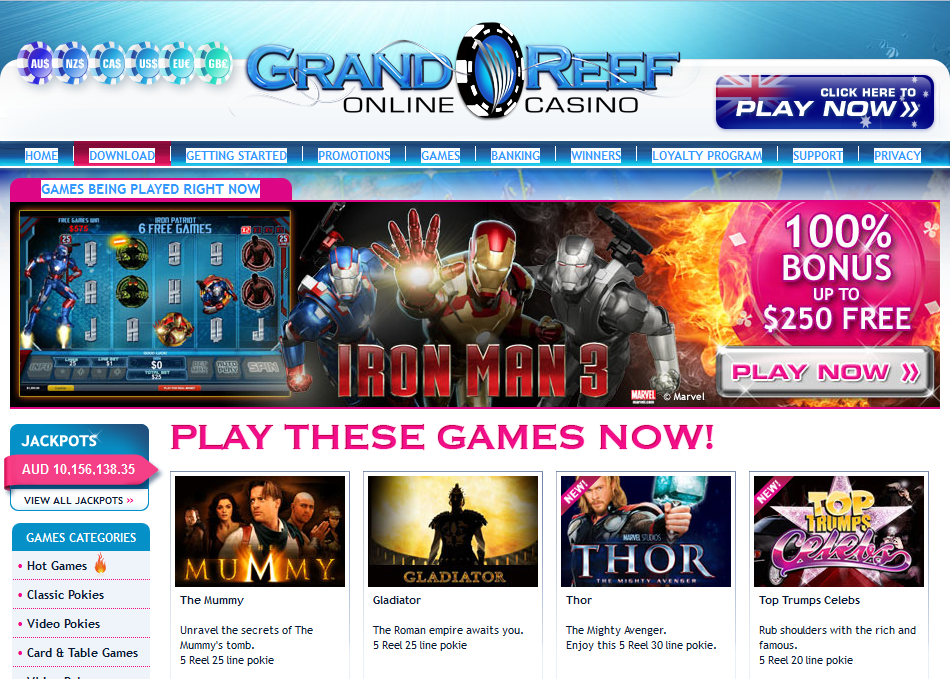 Grand Reef Casino: Best Canada No Deposit Bonus Review