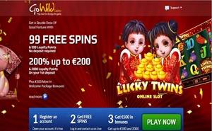 GoWild Casino 99 Free Spins No Deposit Bonus 