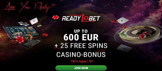 ReadytoBet Casino Bonus