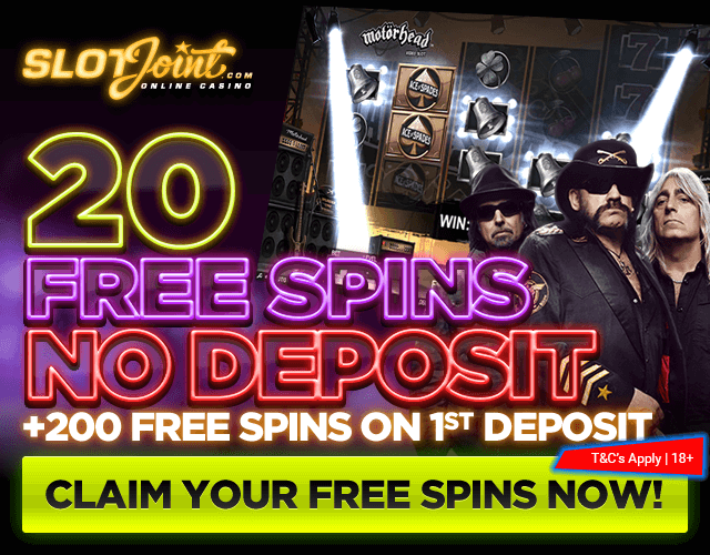 Slotjoint Free Spins No Deposit